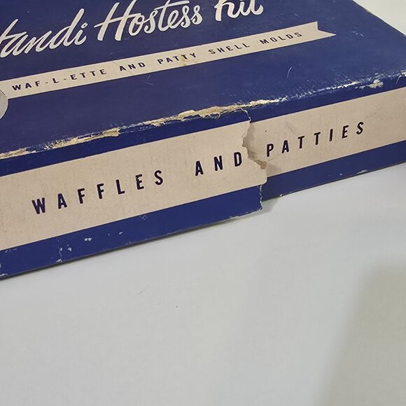 Handi Hostess Kit Waf-L-Ette and Patty Shell Molds Waffle Iron and Pastry Shells - Picture 9 of 9